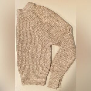 Free People Knit Sweater in Beige